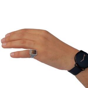 خاتم فضة عقيق