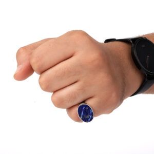 خاتم عقيق كحلي