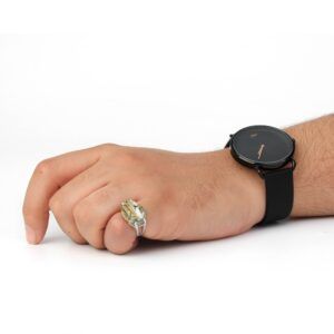 شنكارفضه فص حجر قزع بيضاوي-متجر فونيم