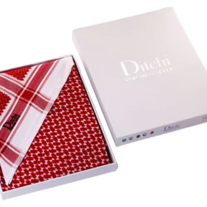 شماغ DITCHI أحمر خلية كلاسيك 2026