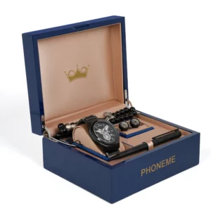 طقم  ساعة فونيم عقارب و كبك أصدار حديث